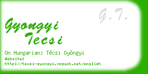 gyongyi tecsi business card